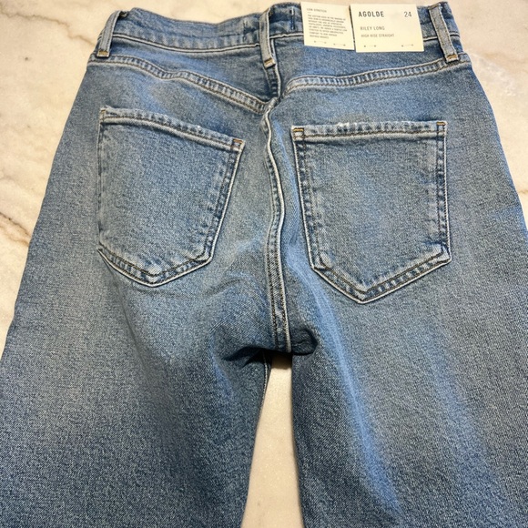 AGOLDE Riley Long Straight denim NEW WITH TAGS 24 - Picture 11 of 11